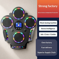 Machine de boxe musicale intelligente de haute qualité en ABS, type suspendu, pour coup de frappe en hauteur, cible électronique d'intérieur, boxe professionnelle