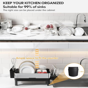 Organiseur de placard coulissant extensible robuste pour la cuisine – Vente en gros - Product Image 3