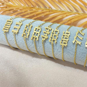 Bracelet à la mode en acier inoxydable <span class=keywords><strong>000</strong></span> - 999 Lucky Angel Number pour femmes élégantes - Product Image 4