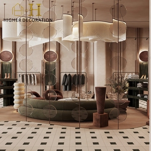 Conception d'intérieur de boutique de vêtements pour femmes, conception personnalisée de comptoir de caisse de boutique de vêtements, présentoirs de magasins de vêtements en gros - Product Image 5