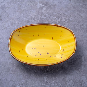 Assiettes Vintage en céramique émaillée, plat profond en porcelaine pour crocheter les fruits, les collations et les salades, style boho - Product Image 3