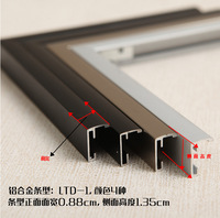 Cadre en alliage d'aluminium noir A3 étroit pour documents transfrontaliers, cadre original pour licence commerciale, cadre argenté pour certificat A4