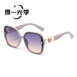 Women's <b>Large</b> <b>Frame</b> Sunglasses <b>Black</b> PC UV400 Outdoors Driving Party - Product Image 5