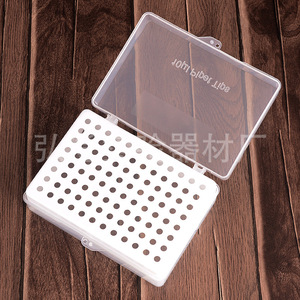 Caja de Almacenamiento para Pipetas Hongbolai 10vl96, con Tapa Abatible, Perfil Bajo, Color Blanco - Product Image 2