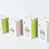 Biberons anti-coliques en silicone sans BPA à col large pour bébés – Lot de biberons sûrs et écologiques – Vente chaude