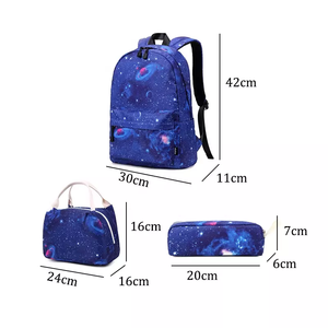 Zaino zaino zaini scuola con stampa <span class=keywords><strong>Galaxy</strong></span> zaini con borse pranzo zaini donna spazio <span class=keywords><strong>Galaxy</strong></span> - Product Image 4