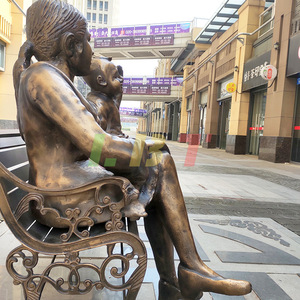 Escultura de Figura de Fibra de Vidrio Imitación Bronce, Adorno Personalizado para Parques y Calles Peatonales al Aire Libre - Product Image 1