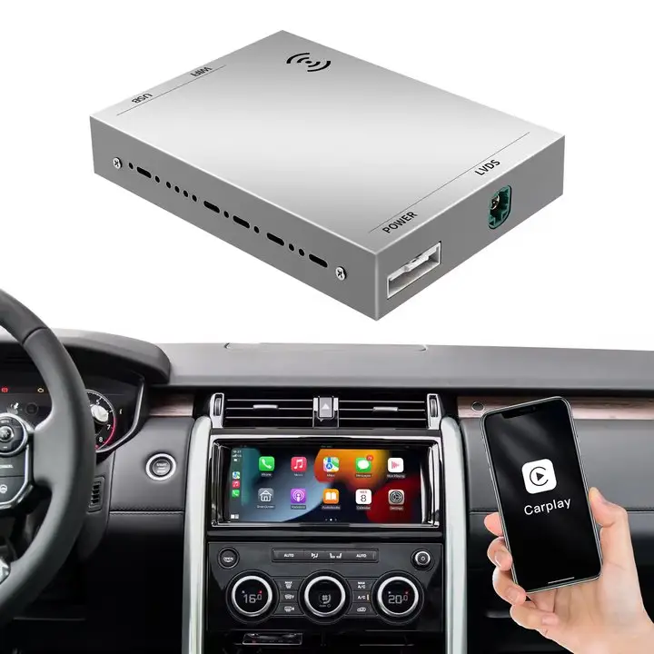 8" Wireless Carplay Airplay Android Auto Module Solution For Land Rover Discovery 5 Jaguar Car Radio