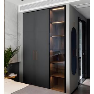 Meilleur prix Europe du Nord bonne qualité moderne américain standard Design chambre placard 2 portes coulissantes armoires avec bureau - Product Image 1