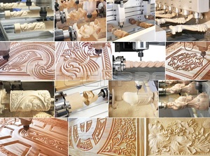 Máquina de corte CNC de 6 husillos y 4 ejes con dispositivo rotatorio y transmisión de engranajes para muebles de madera - Product Image 4