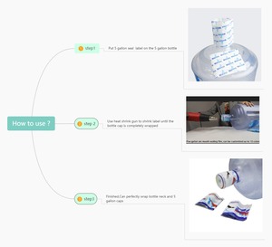 Tùy chỉnh 5-gallon chai nước niêm phong phim với tuyệt vời không thấm nước và nhiệt thu nhỏ niêm phong phim - Product Image 3