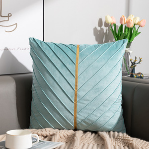 <strong>Velvet</strong> Gold <strong>Throw</strong> <strong>Pillow</strong> Cover Squared <strong>Throw</strong> <strong>Pillows</strong>/ - Product Image 2