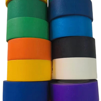 Papier Washi Crêpe Adhésif Acrylique Coloré à Faible Adhérence, Personnalisable en Couleur, Taille et Emballage, Écritable, Sans Résidu, Facile à Déchirer