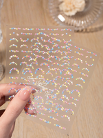 2025 nouveau ColorMark 3D français en relief fleurs en plastique enfant-sûr Non toxique ongles autocollants printemps princesse ongles décorations Art