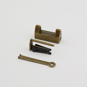 Furniture <b>Lock</b> Zinc Alloy 33mm Length 20mm Spacing Durable Rustic Style - Product Image 3