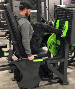 Máquina de <span class=keywords><strong>prensa</strong></span> de piernas sentado con carga de placas SK Commercial, entrenador profesional de fuerza para la parte inferior del cuerpo con pila de pesas para gimnasio - Product Image 5