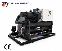 Refroidisseur industriel personnalisé de 120 CV refroidi par eau avec évaporateur en acier inoxydable pour condenseur de vapeur de brasserie