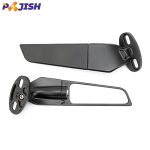 Gran oferta de piezas de motocicleta, <span class=keywords><strong>espejos</strong></span> de ala de tamaño pequeño, <span class=keywords><strong>espejos</strong></span> de carreras deportivos giratorios, espejo retrovisor de aluminio CNC para motocicleta - Product Image 1