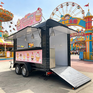 Horse <b>Box</b> Food Trailer Fully Equipped Europe Standard Mobile Catering Food Vending Cart Trailer Vintage Fast Food Truck - Product Image 6