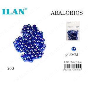 Ilan Abalorios Perline blu mare da 8 mm per la creazione di gioielli 20G - Product Image 1