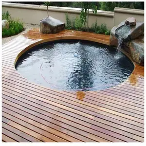 Anticorrosive Timber Outdoor Solid Wood Decking Natural Smooth Finished Indonesian Merbau Hardwood Solid Wood Flooring
