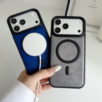 Coques de téléphone antichoc de luxe à motif animal magnétique avec emballage en cuir artificiel estampé à chaud sans support