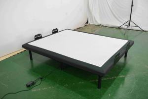 Sommier <span class=keywords><strong>de</strong></span> <span class=keywords><strong>lit</strong></span> en métal réglable avec télécommande sans fil, design pliable, aucun outil <span class=keywords><strong>de</strong></span> montage requis pour les hôtels, les appartements, les hôpitaux - Product Image 3