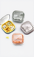 Boîte de rangement pour médicaments en plastique, hermétique, portable, 4/6 compartiments, conteneur transparent, multifonctionnel, vente en gros