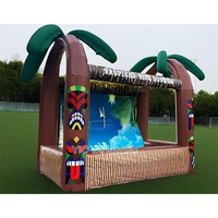 Tente de bar de plage gonflable tropicale haut de gamme, bar Tiki pour événements festifs, installation rapide