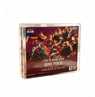Boîtier en acrylique XC de haute transparence, écologique, anti-jaunissement, anti-UV, monobloc, pour booster OP-11, avec couvercle magnétique, pour affichage TCG