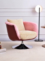 Fauteuil de loisirs rotatif en forme d'œuf, fabriqué en Chine, fauteuil pivotant paresseux, fauteuil simple de designer italien de luxe léger