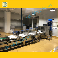 Automatische Brots andwiches machen Maschine Produktions linie Fabrik Maschine Burger machen Maschine