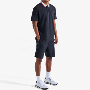 Camisetas de Golf Personalizadas al por Mayor con su Propio Diseño, Tejido Sólido, 85% Poliéster, 15% Elastano, de Secado Rápido para Hombre, Fabricante - Product Image 4