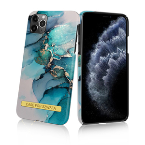 Oem ODM biểu tượng tùy chỉnh thiết kế PC đá cẩm thạch trường hợp điện thoại chuyển nước với Vàng dải kim loại điện thoại bìa cho Iphone 11 12 13 14 Pro Max - Product Image 6