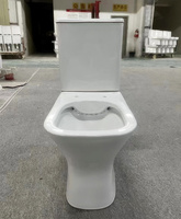 Ensemble WC deux pièces en céramique le plus populaire avec chasse d'eau double, drainages P-Trap et S-Trap, design moderne à poser au sol