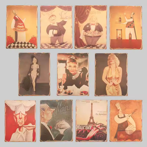 OEM impresión personalizada Vintage Metal cartel <span class=keywords><strong>de</strong></span> chapa placa cartel Bar pared Pub decoración del hogar Club Retro <span class=keywords><strong>Cocina</strong></span> - Product Image 3