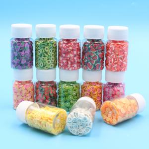 Figurine 3D en Argile Polymère 20ml Nouveau Design Motif de Petits Fruits Tranches Sprinkles pour Slime Craft Diy Accessoires Bouteille Emballée - Product Image 6