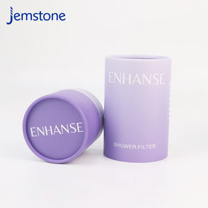 Tubo de papel de cilindro artesanal Kraft con impresión personalizada al por mayor embalaje con tapa - Product Image 4