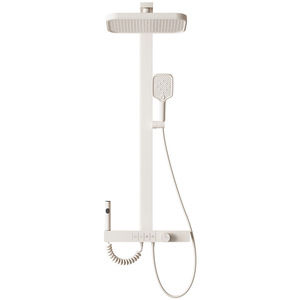 <b>Shower</b> Head Set 600Mm With Rain Spray Pattern Ceramic Valve Core Round Shape <b>Portable</b> Bathroom <b>Shower</b> Faucet - Product Image 2