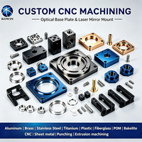 Adaptateur de plaque de base optique usinée CNC de haute précision, support optique métallique personnalisé pour l'assemblage de systèmes laser industriels