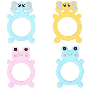 Baby Teethers Cartoon Animal Silicone Teething Pacifier Teeth Dental Oral Care Training Toothbrush Tooth Care Products Baby Care
