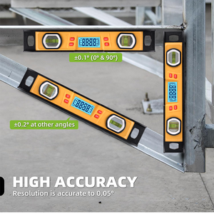 <span class=keywords><strong>2025</strong></span> IP54 bảo vệ 11-inch kỹ thuật số Ngư Lôi mức thước đo góc Finder đo với LCD hiển thị mức độ dụng cụ đo lường - Product Image 5