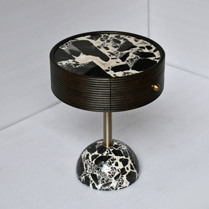 OEM ODM Nordic Modern Style Nero Margiua Marble <strong>Side</strong> <strong>Table</strong> Nightstand Bedroom Living Room Furniture <strong>Drawer</strong> for Storage Corner - Product Image 1