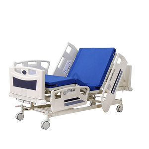 Fabrieksmedisch <span class=keywords><strong>bed</strong></span> met 2 functies, zijrails, ziekenhuisapparatuur, meubilair, handmatig, metaal, 2 jaar garantie - Product Image 5