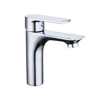 Robinet de lavabo thermostatique bon marché pour lavabo de salle de bain mitigeur en laiton monté sur le pont avec noyau de vanne en céramique pour hôtels - Product Image 1