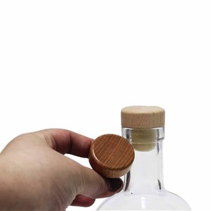 Tappo per bottiglia di sughero sintetico di lusso a forma di T/liquori in legno ricaricabile tappo superiore - Product Image 6