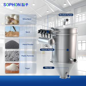 SOPHON Haute Efficacité En Acier Inoxydable Automatique Poudre Granule Alimentation Sous Vide Chargement Alimentateur Pneumatique Convoyeur Avec Trémie - Product Image 6