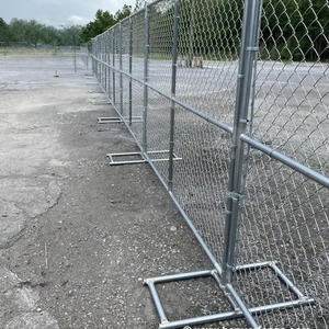 An ninh cao 8ft sơn tĩnh điện Chuỗi liên kết dây kim loại lưới hàng rào tạm thời cho các trang web xây dựng - Product Image 2
