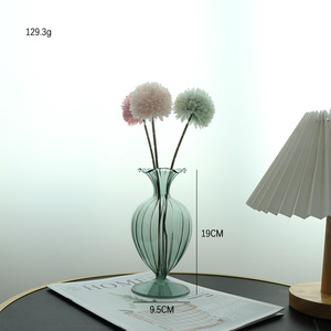 Jarrón de Vidrio Contemporáneo y Simple con Diseño de Barriga Grande para Decoración de Mesa de Boda, Sala de Estar y Dormitorio, Hecho a Mano - Product Image 6