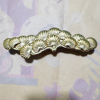 Poignées et Boutons de Meuble en Laiton Doré Motif Feuille de Pin, Style Vintage, pour Armoire, Commode, Tiroir, Porte de Cuisine, Quincaillerie de Meuble Décorative